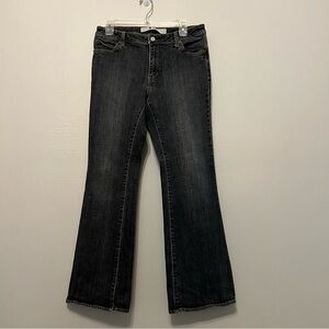 GAP Stretch Flare Jeans Woman’s  Size 12R Black Wash